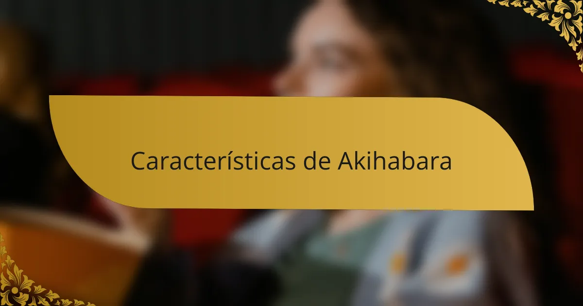 Características de Akihabara