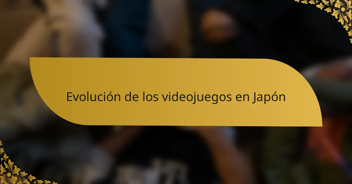 Evolución de los videojuegos en Japón